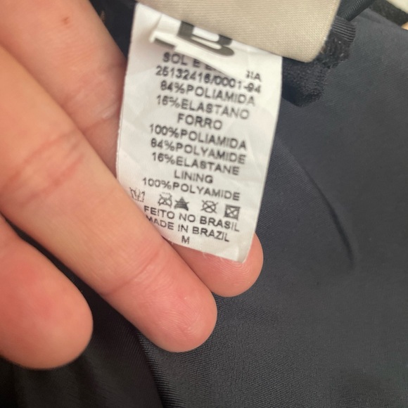 Sol & Energia Two Tone One Piece Swimsuit Size M Made In Brazil - Picture 6 of 8